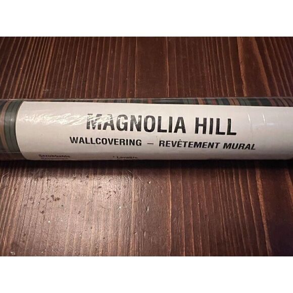 Magnolia Hill Wallpaper Vintage Pre-Pasted Roll 60.75 SQ Ft Wallcovering - Picture 2 of 6